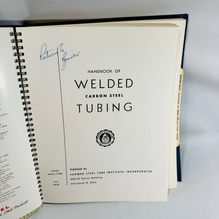 Handbook of Welded Steel Tubing Bundle — Carbon Steel & Stainless Steel Technical Reference Set | Formed Steel Tube Institute | Vintage
