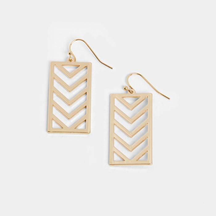 Whispers Chevron Drop Earring