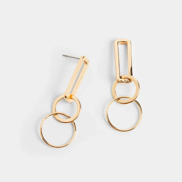 Whispers Linked Hoop Dangle Earring