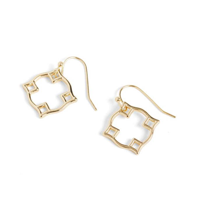 Whispers Pointed Circle Earrings