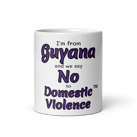 White glossy mug