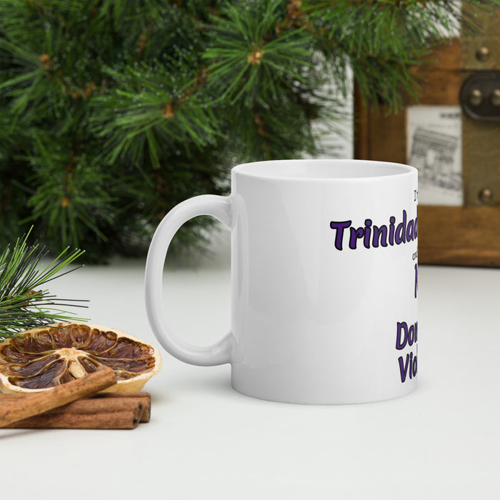 White glossy mug