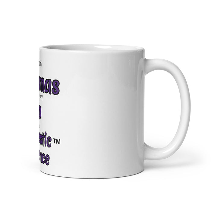 White glossy mug