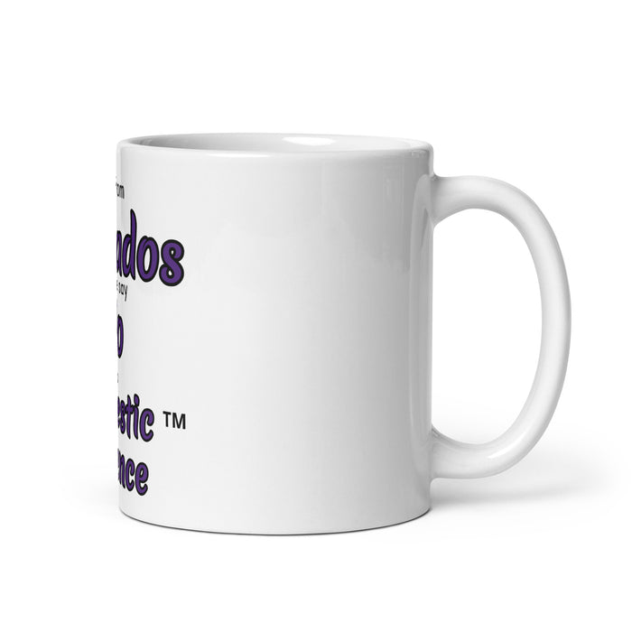 White glossy mug