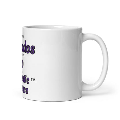 White glossy mug