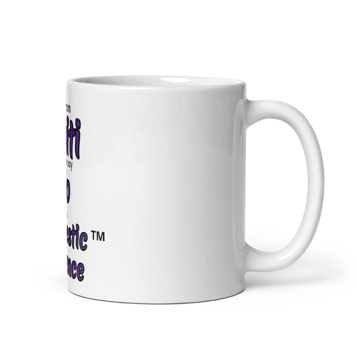 White glossy mug