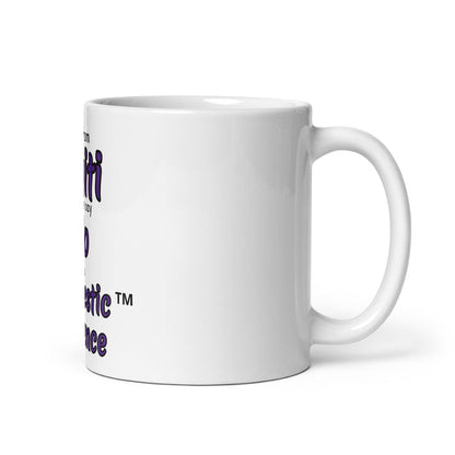 White glossy mug