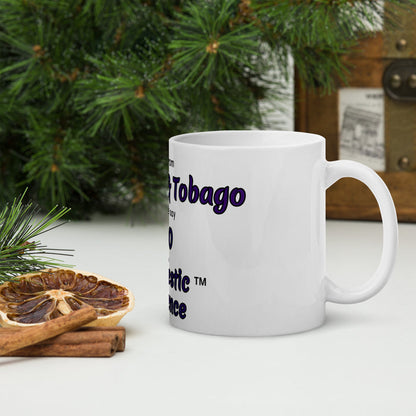 White glossy mug
