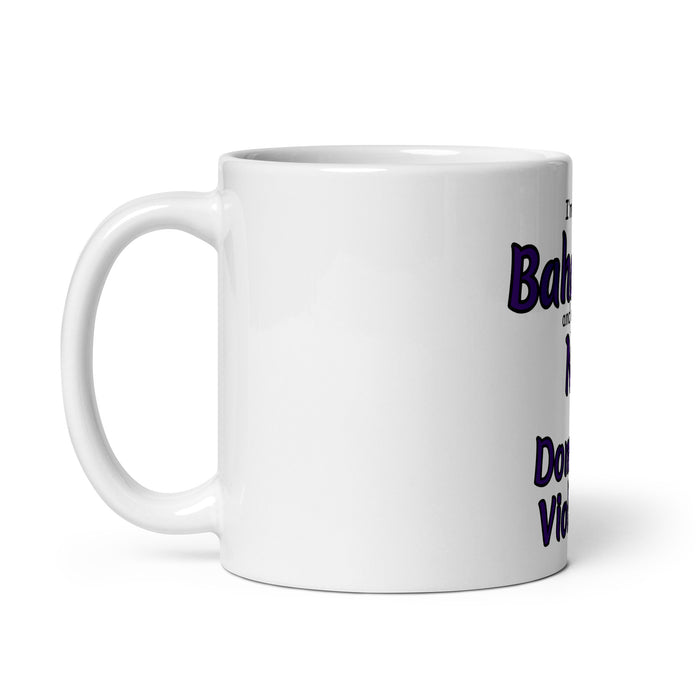 White glossy mug