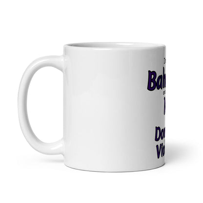 White glossy mug