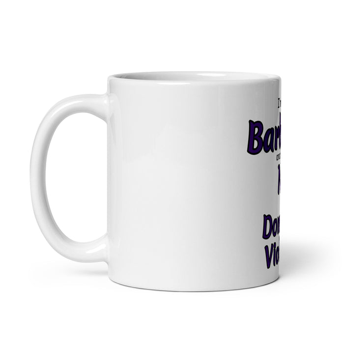 White glossy mug