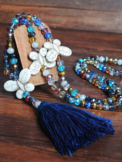1pc Pendant Necklace Necklace For Street Festival Cord Stone Long Butterfly / Long Necklace / Bead Necklace for Women