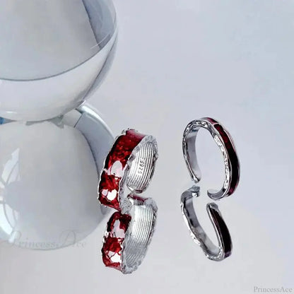 Y2K Crimson Drip Petroleum Gothic Band