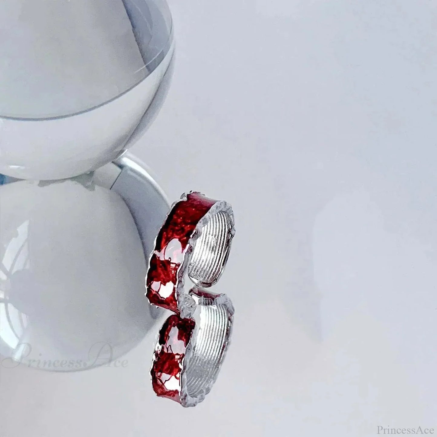 Y2K Crimson Drip Petroleum Gothic Band